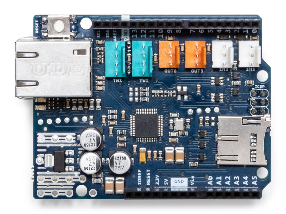 Initeq Mini Ethernet Shield LAN Module For Arduino Nano – 2-Pack ENC28J60 SPI