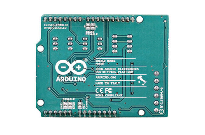 Arduino Shield Backside Arduino Motor Shield Rev3 – Dual DC & Stepper Motor Controller ...