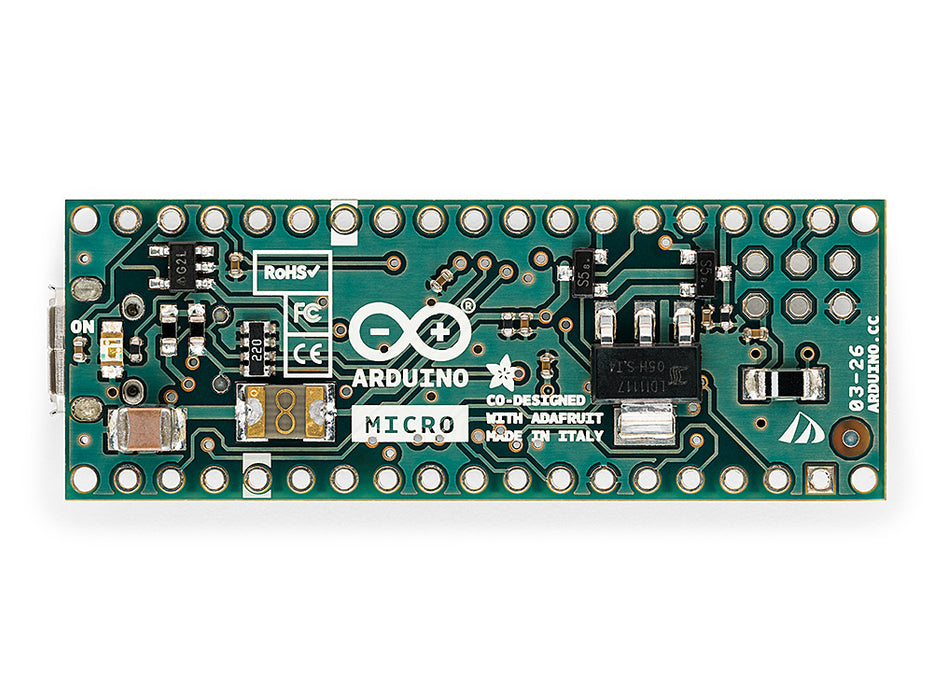 Arduino Micro Ground Arduino Micro without Headers | Compact USB Dev Board — Arduino ...
