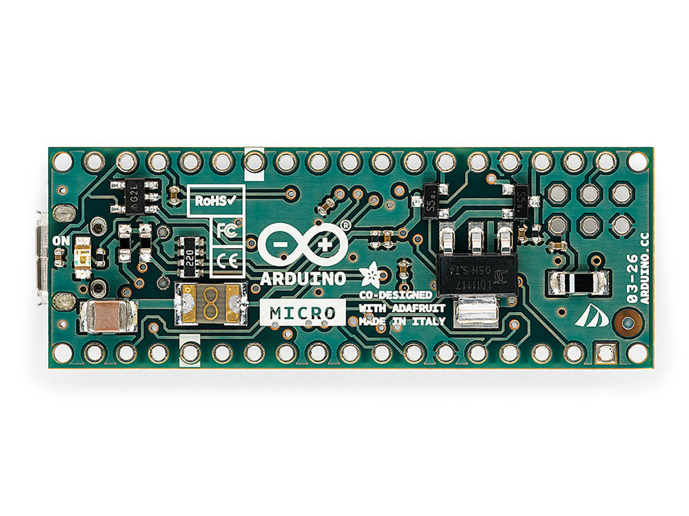 Arduino Micro without Headers | Compact USB Dev Board — Arduino ...