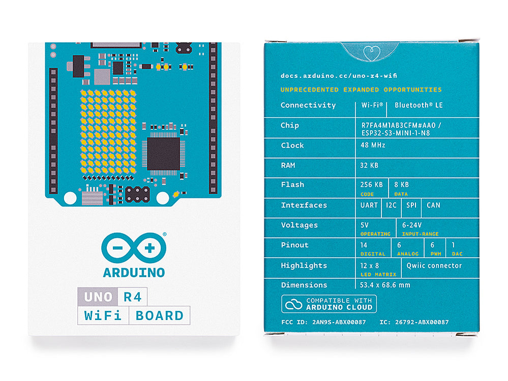 Arduino® UNO R4 WiFi – 32-bit MCU with WiFi & Bluetooth — Arduino ...
