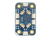 Top down view of the Arduino Modulino Hub expansion board, featuring multiple plug-and-play I2C connectors on a compact black PCB.