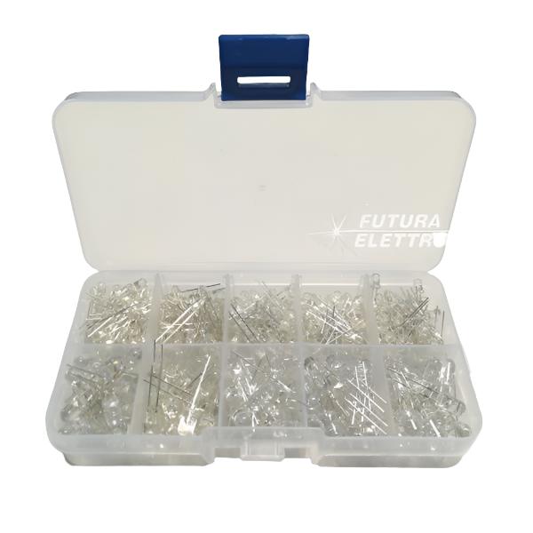 Box of 300 pcs 3-5 mm LED lights in various colors