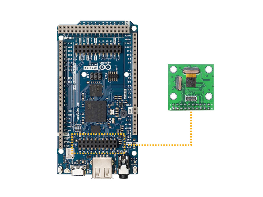 HM0360 VGA Monochrome DVP Camera Module for Arduino GIGA R1 WiFi Board ...