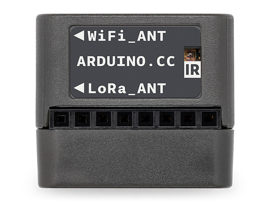 The external antenna module for Arduino Nesso N1, clearly labeled 'Wi-Fi_ANT' and 'LoRa_ANT' with frequency ranges.