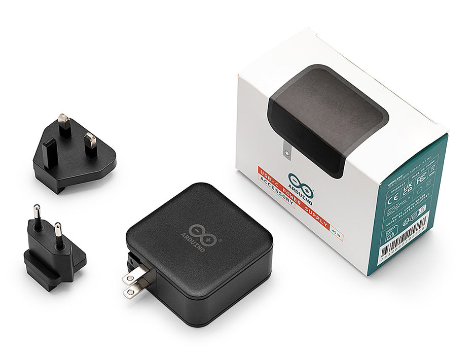 Arduino Official 45W Power Supply | Multi-plug (EU, UK, US) — Arduino ...