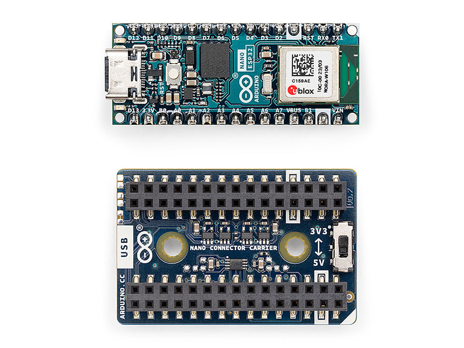 Arduino Blocks Connector Arduino Nano ESP32 Connector Bundle – Expand with Connector Carrier ...