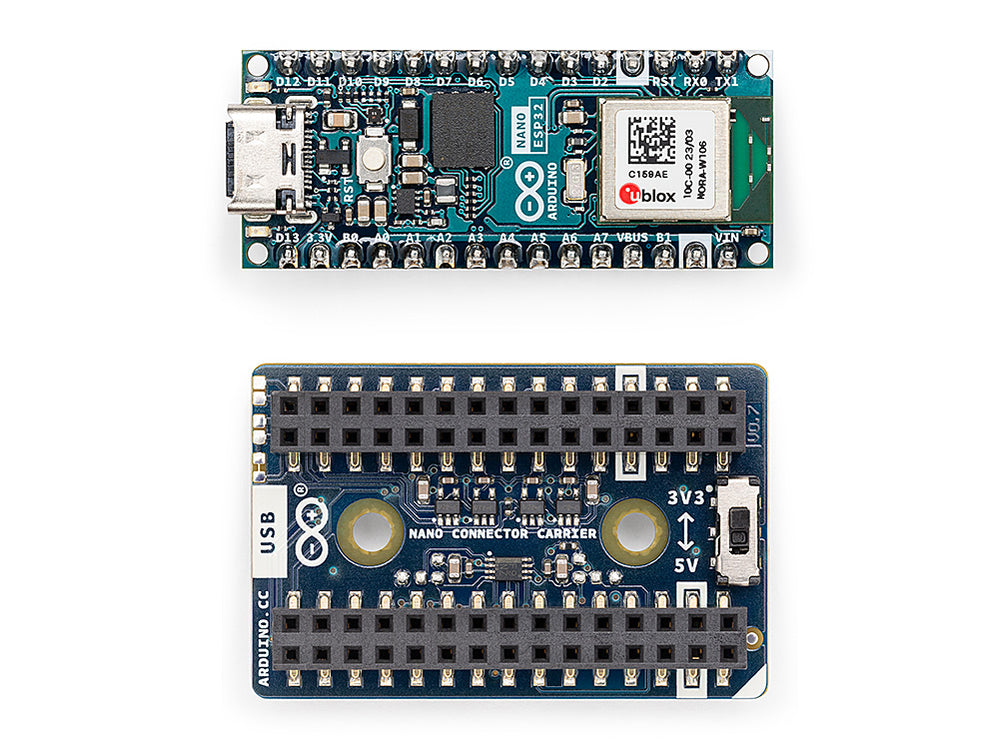Arduino Nano ESP32 Connector Bundle – Expand with Connector Carrier ...