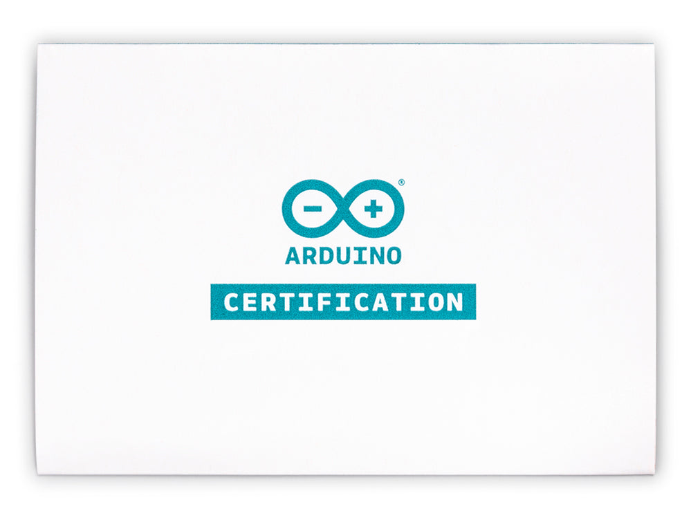 Arduino Visa Arduino Certification Bundle: Kit & Exam — Arduino Official Store
