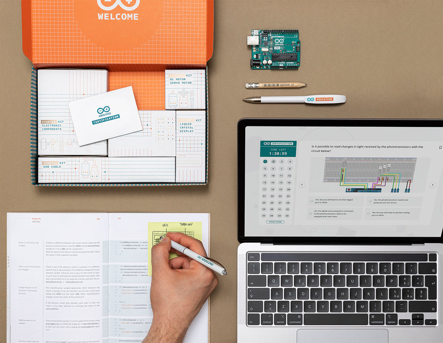 Proficiency Level For Arduino Arduino Certification Bundle – Starter Kit + Online Exam Access ...