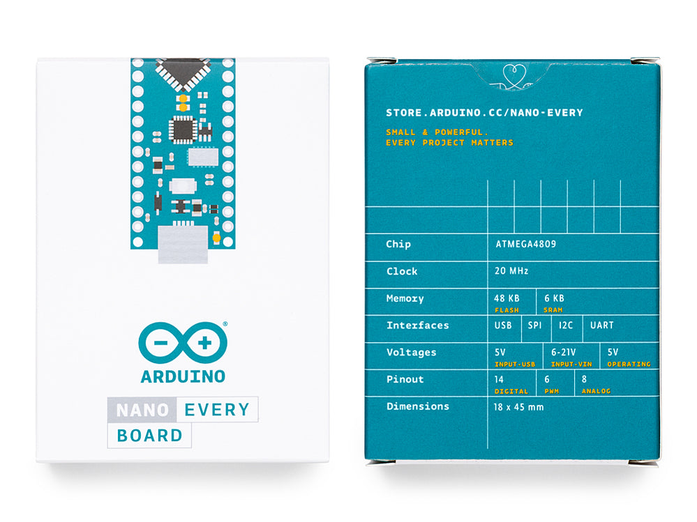 Arduino Nano Every — Arduino Official Store 8553