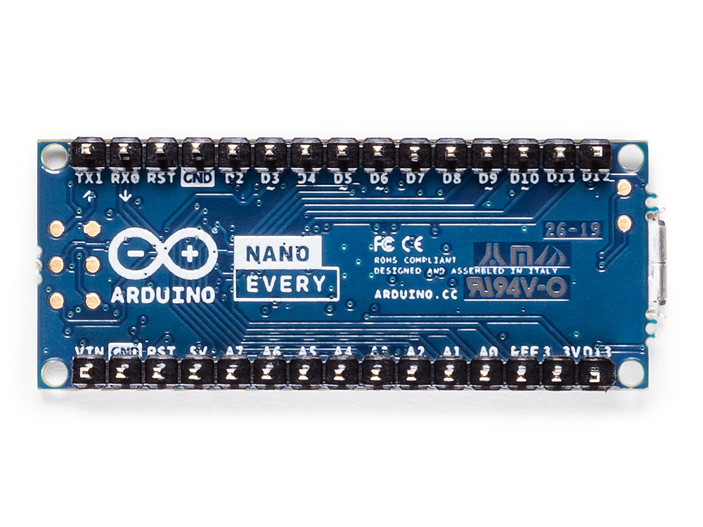 Arduino Nano Every with headers