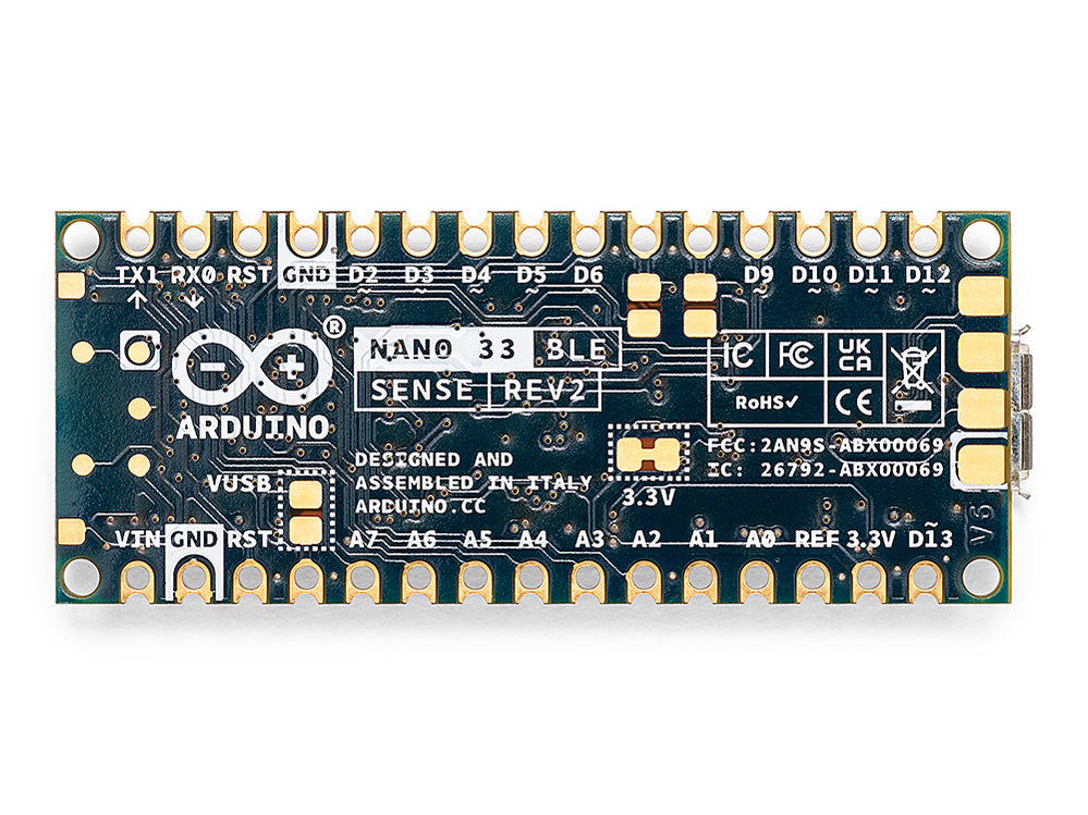 Arduino Nano 33 Ble Sense Rev2 — Arduino Official Store 6841