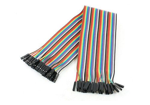 40 colored female-female jumper wires
