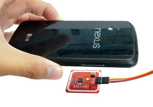 NFC/RFID reader with two transponders