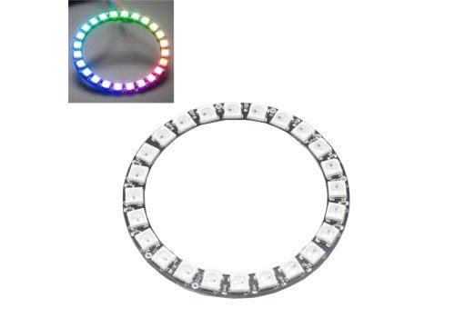 Ring with 24 RGB WS2812 LEDs and integrated driver