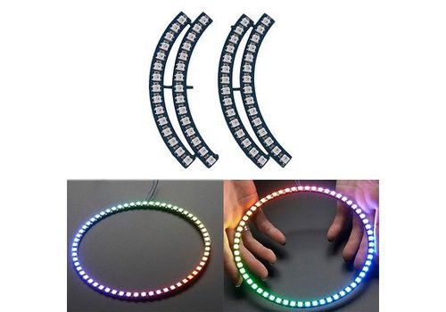 Ring with 60 RGB WS2812 LEDs and integrated driver