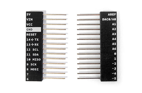 Headers Strip 14 ways Arduino MKR1000 Printed
